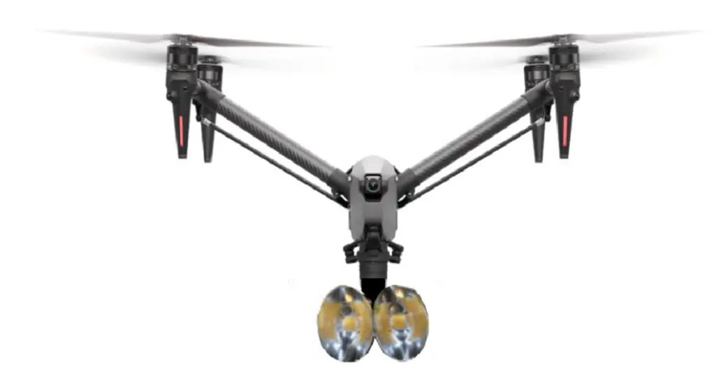 Caratteristiche tecniche del drone Inspire 2 con luci